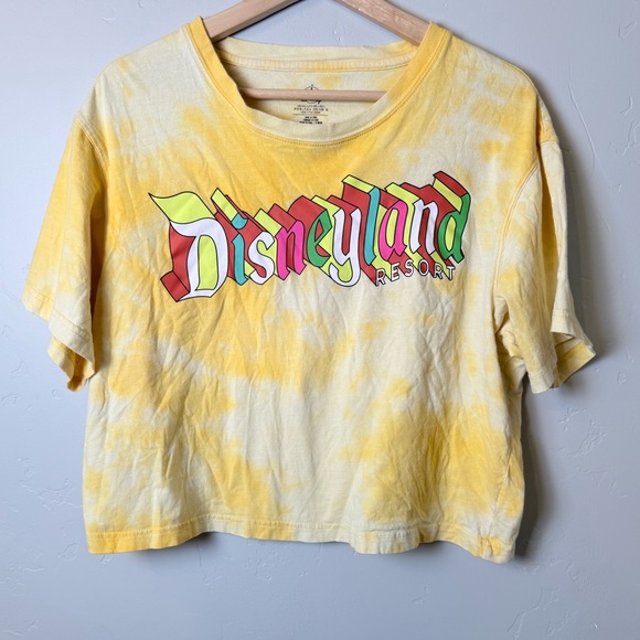 Disney Tops - Disneyland Resort Short Sleeve Cropped Tie-Dye T-Shirt Large
